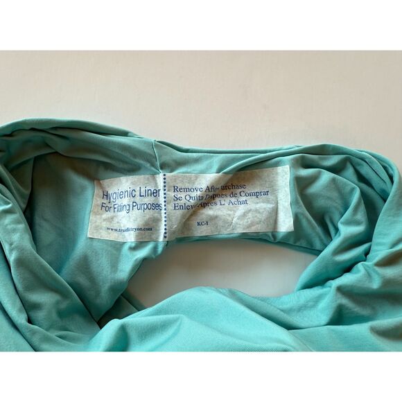 NWT BECCA by Rebecca Virtue Color Code Bristol Plunge One-Piece in Mineral Blue - Picture 11 of 14